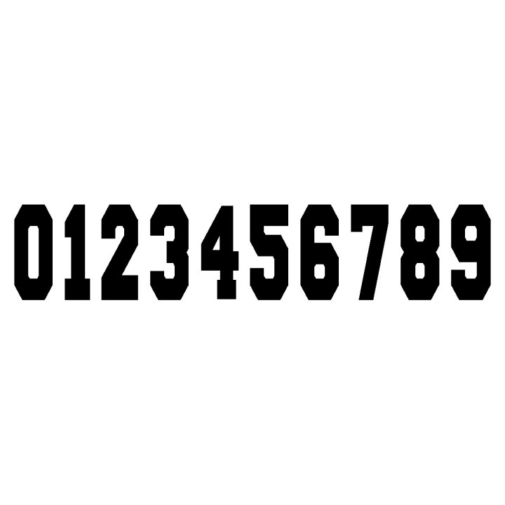 Precut HTV Numbers